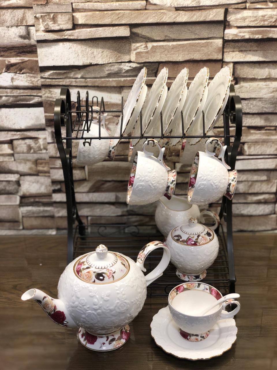 High Quality 21 Tea Set With Stand