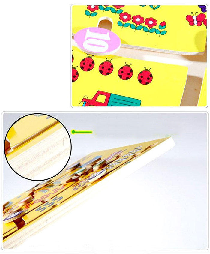 Wooden Activity Number Maze Puzzle 4 Wooden Activity Number Maze Puzzle