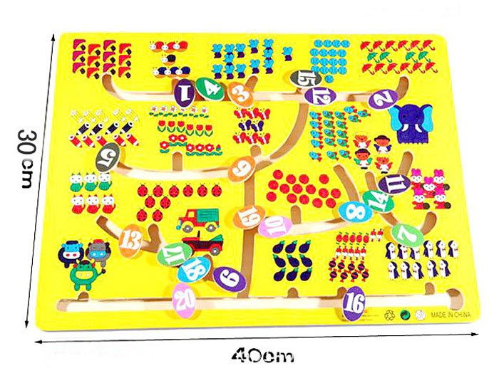 Wooden Activity Number Maze Puzzle 5 Wooden Activity Number Maze Puzzle