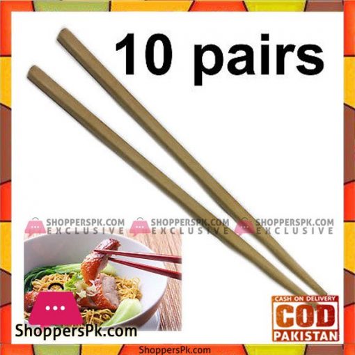 Wooden Chopsticks - 20 Sticks - 10 Pairs