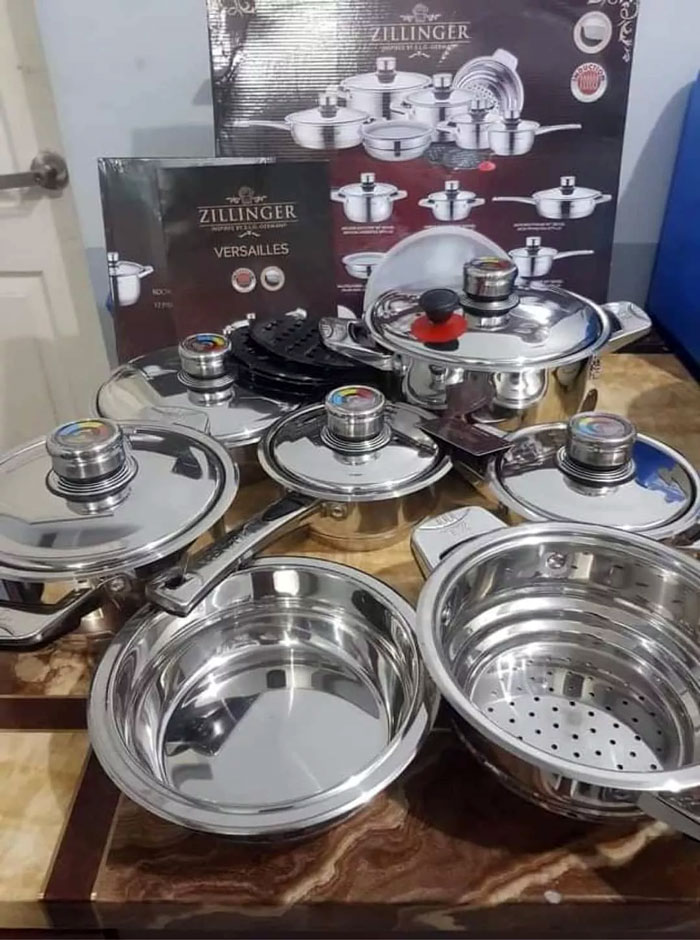 Zillinger High Quality 17Pcs Cookware Set