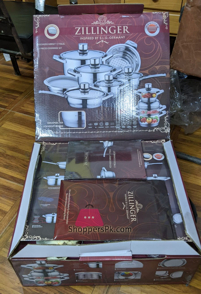 Zillinger High Quality 17Pcs Cookware Set