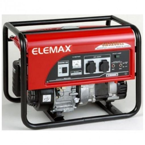 Elemax 2.6 kVA Petrol Generator SH3200EX – Recoil Start – Red