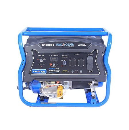 Euro Power 6.3 KW Power Battery Powered Generator EP-6800 E With Gas Kit