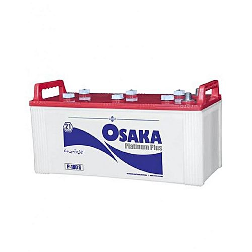 Osaka Batteries Platinum P180 S 21 Plates Acid Battery White