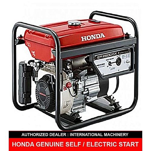 Honda HONDA ER2500CX (Electric / Self with Liquid Battery &GAS KIT (GAS &PETROL) Generator 2.2 KW Red (HONDA ATLAS (PVT) LTD WARRANTY