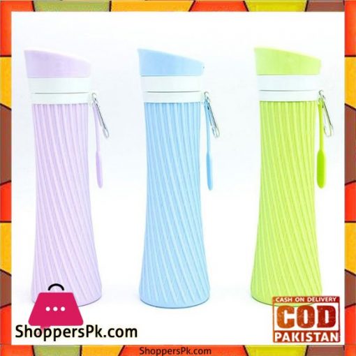 500ml Folding Silicone Collapsible Water Bottle 1 - Pcs