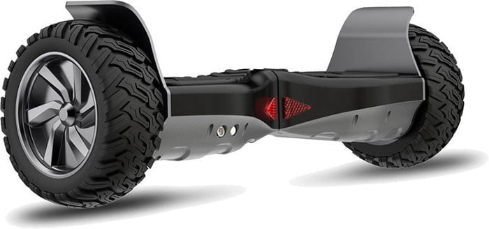 All Terrain Hoverboard 8.5" Big Wheel Off Road Tires Electric Smart Self Balancing with Bluetooth Speakers, LED lights - Black