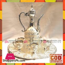 Arabic style Qahwa Coffe Zamzam Water Set . Elegant Design. 6 Person Serving