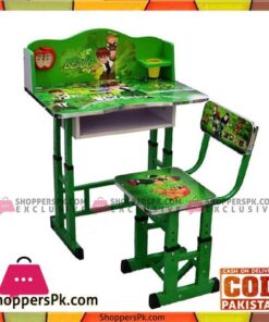 Ben 10 Kids Wooden Study Table and Chair (3-10 Years)