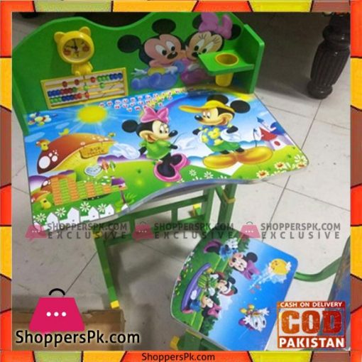Cartoon Kids' Study Table and chair Set with Mickey Mouse Theme