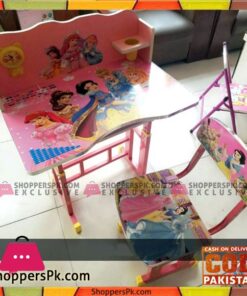 Kids Study Table and Chair Set with Barbie Theme