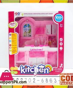 Classic Pink Country Kitchen Set with Light & Sound