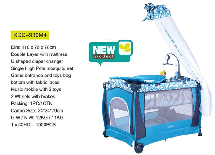 Cool Baby Infant Travel Cot Bed &Amp; Baby Play Pen Kdd-930M4