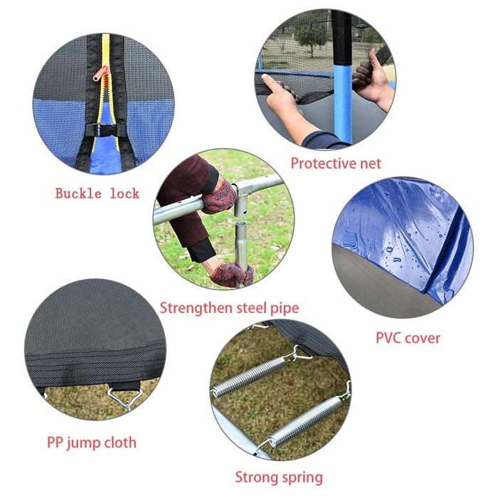 High Quality Fun Fit Garden Trampoline 12 Feet Outdoor Trampoline With Net And Ladder