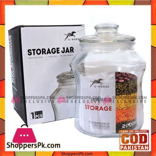 High Quality Glass Storage Jar 2000ml