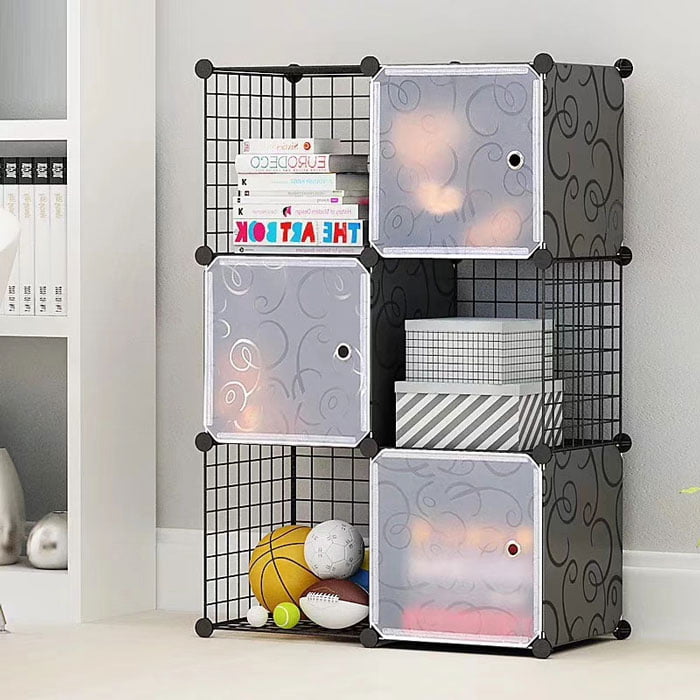 Intelligent Plastic Portable Grill + Cube Cabinet - 6 Cube