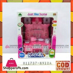 Kids Play Kitchen Set with Light Music