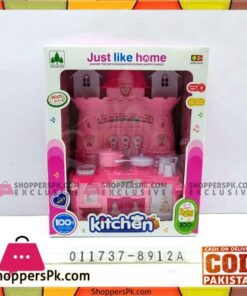 Kids Play Kitchen Set with Light Music