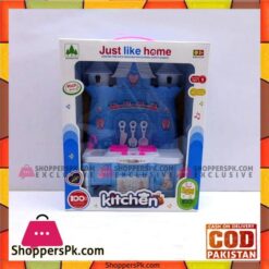 Kids Play Kitchen Set with Light Music