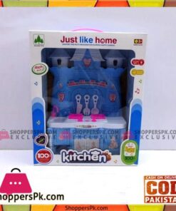 Kids Play Kitchen Set with Light Music