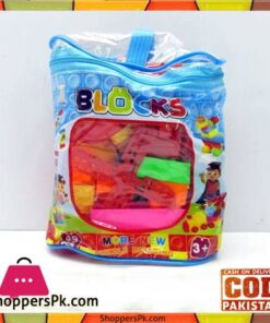Kids Play Plastic Building Blocks