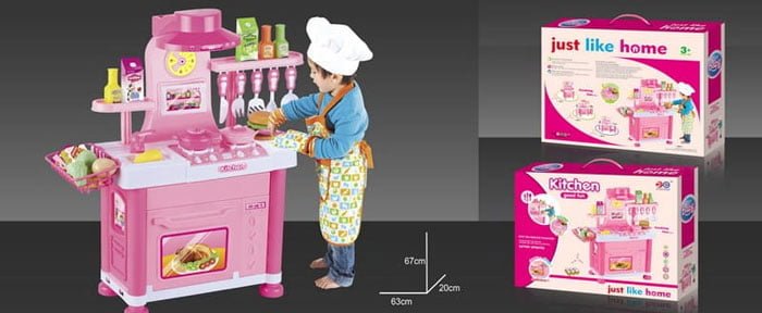 Kitchen Set Table Toys Just Like Home 6825-B