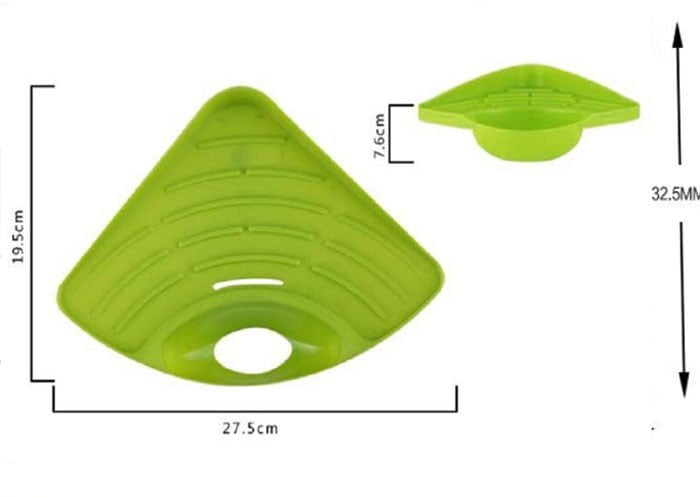 Kitchen Sink Corner Storage Rack Sponge Holder Wall Mounted Dishes Drip Rack Bathroom Soap Dish Wall Storage Rack