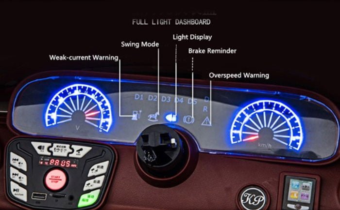 Mclaren Suv Ride On Car Paint Color For Kids With Bluetooth Mic And Digital Meter