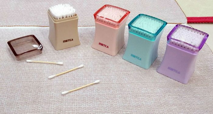 1Pcs Metka Fiber Cotton Bud Bottle (With Cotton Bud)