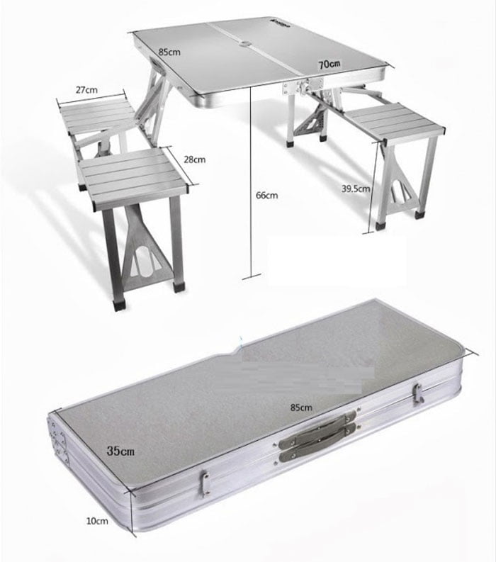 Portable Aluminium Folding Picnic Table