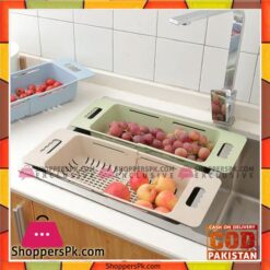 Retractable Telescopic Washing Fruit Adjustment Sink Washing Basket
