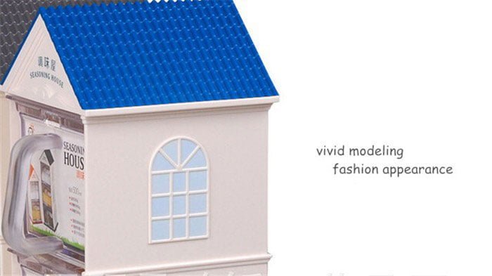 Spice Box Jar Plastic Seasoning House 3 Layers Sugar Sauce Pot Container With Spoon Kitchen Supplies