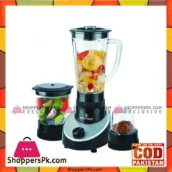 Westpoint WF-304 - Blender Dry & Chopper Mill - 3 in 1 - Silver & Black