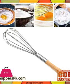 Wood Handle Hand Egg Beater 38CM - 15 Inch