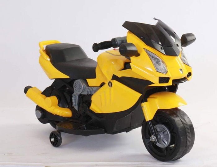 Yellow And Black Electric Battery Operated Bike