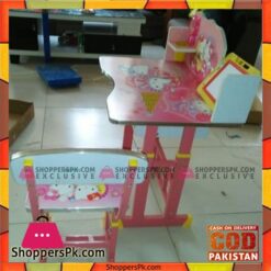 Kids Study Table With Chair and Magic Slate