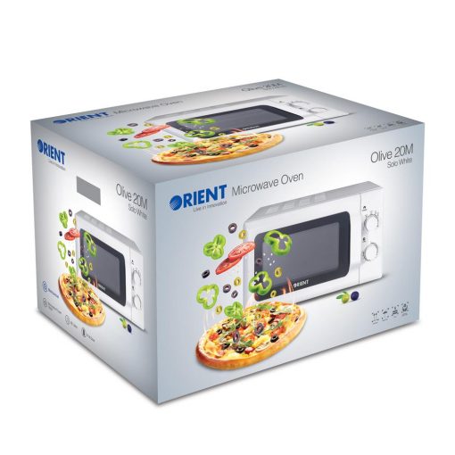 Orient Popcorn 20M Solo White Microwave Oven - Karachi Only
