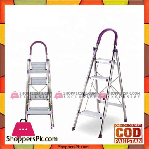 5 Step Foldable Ladder Stainless Steel