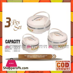 Happy Handsome Hot Food Server 3 Hotpot Pcs