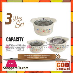 Happy Handsome Hot Value Glass Top 3 Pcs Hotpot Set