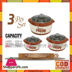 Happy Hygena 3 Pcs Hotpot Set