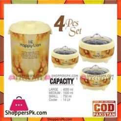 Happy Handsome Lion Pearl Glass Top Gift Pack