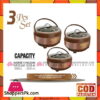 Happy Handsome Jumbo Metallic 3 Pcs Hotpot Set