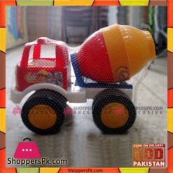 Happy Kids Playing Cement Mixer Truck