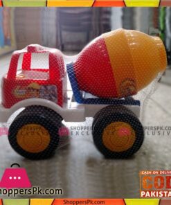 Happy Kids Playing Cement Mixer Truck