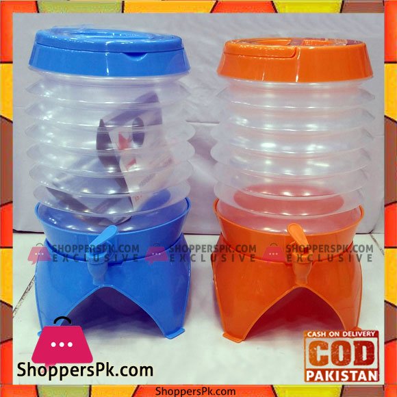 Collapsible Beverage Dispenser 5.5L Best For Camping Light Weight Foldable Water Cooler