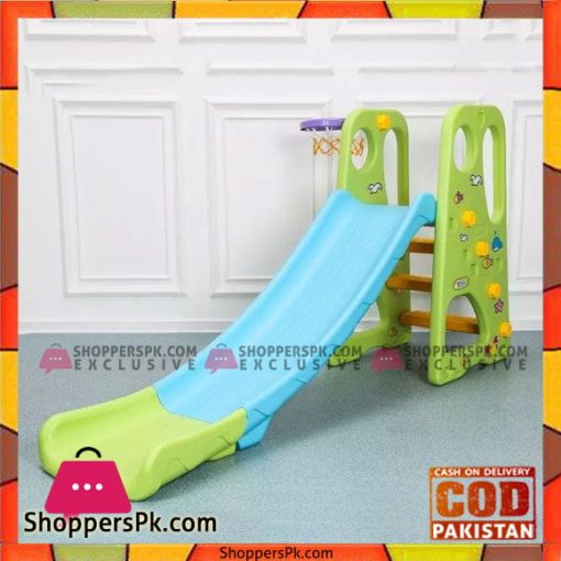 Kids Slide with Basketball and Swing 3 in 1