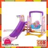 Kids Slide With Basketball And Swing 3 In 1