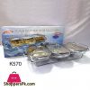 Pyrex Glass Dish Food Warmer With Candles 1.5 x 3 Liter K570